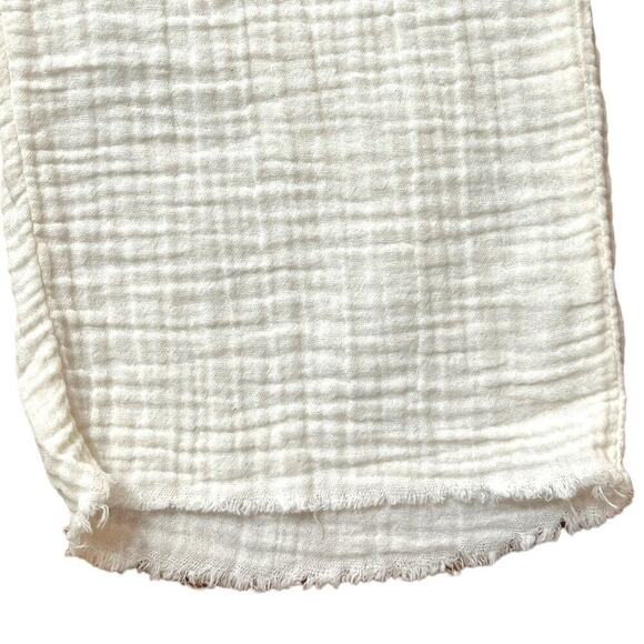 NSF Cotton Muslin Drop Crotch Straight Leg Shailey Pants White Womens XL NWT - Picture 6 of 11